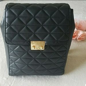 Bebe Quilted Black Backpack
